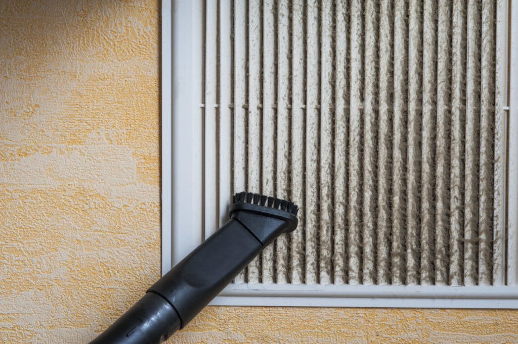 return air vent Austin Tx cleaning problems