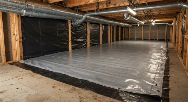 how a crawl space vapor barrier can protect your home’s air quality