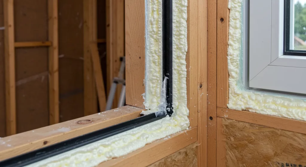 why should you air seal before adding spray foam in driftwood homes (2)