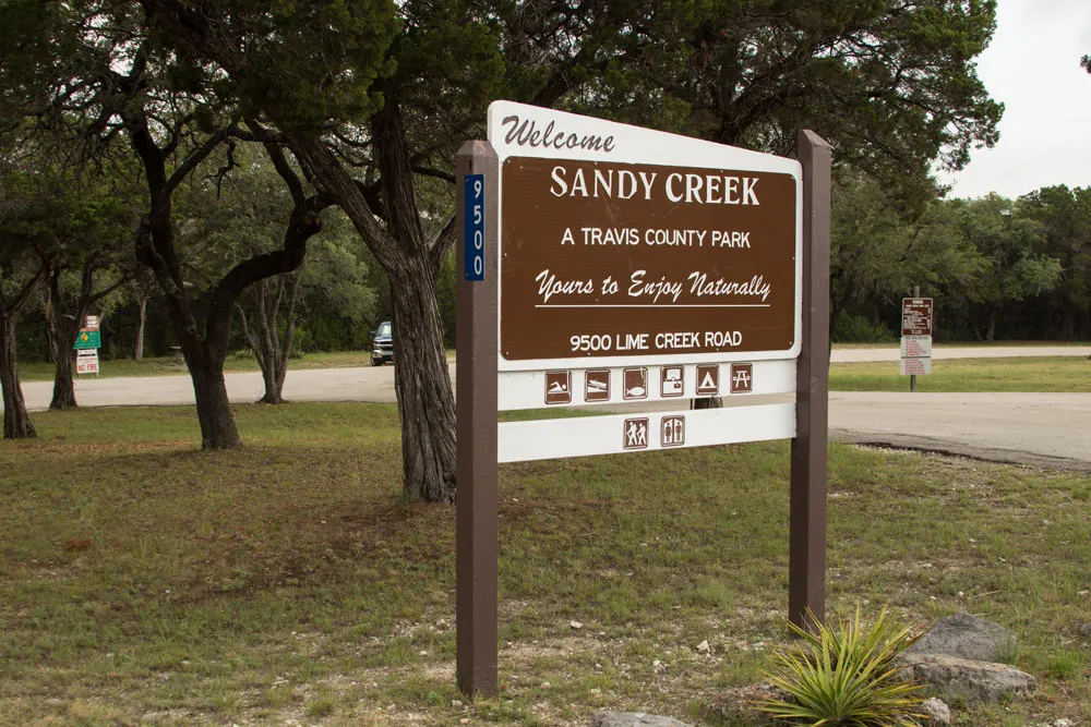 sandy creek park in leander, tx