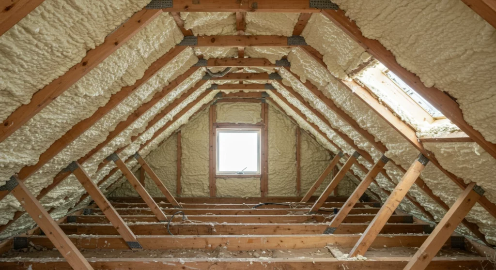how poor attic insulation leads to drafts, moisture, and energy loss 